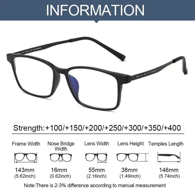 TR90 High Quality Pure Titanium Reading Glasses