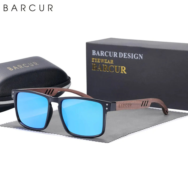 BARCUR Original Design Natural Wood Sunglasse