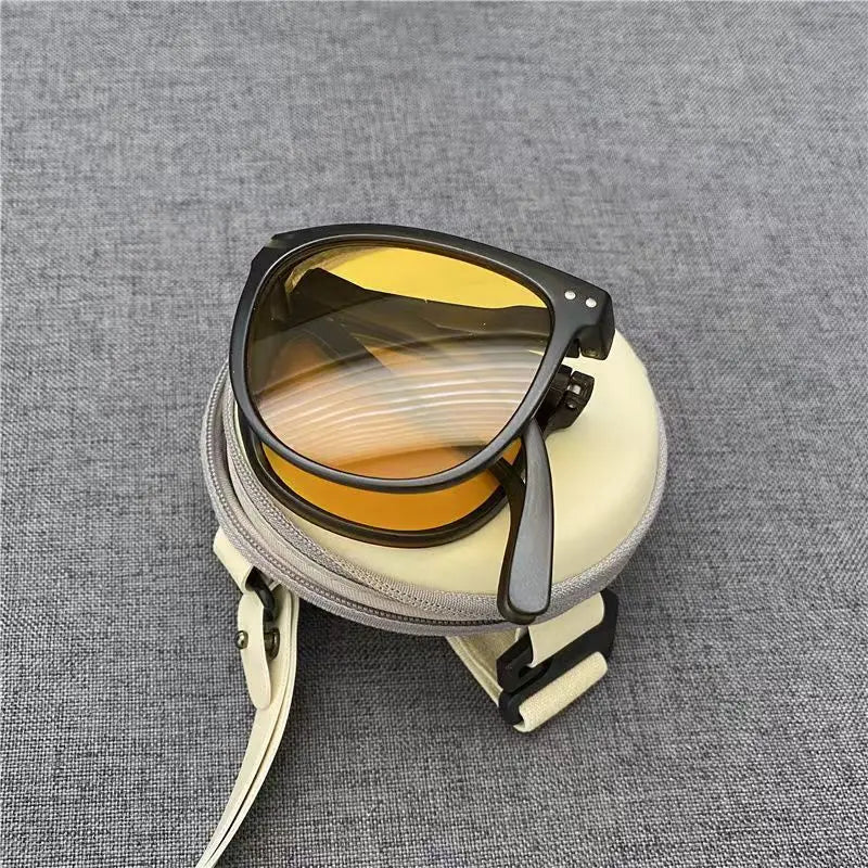 Foldable Sunglasses with Storage Bag Women