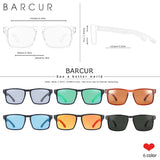 BARCUR Original Design Natural Wood Sunglasse