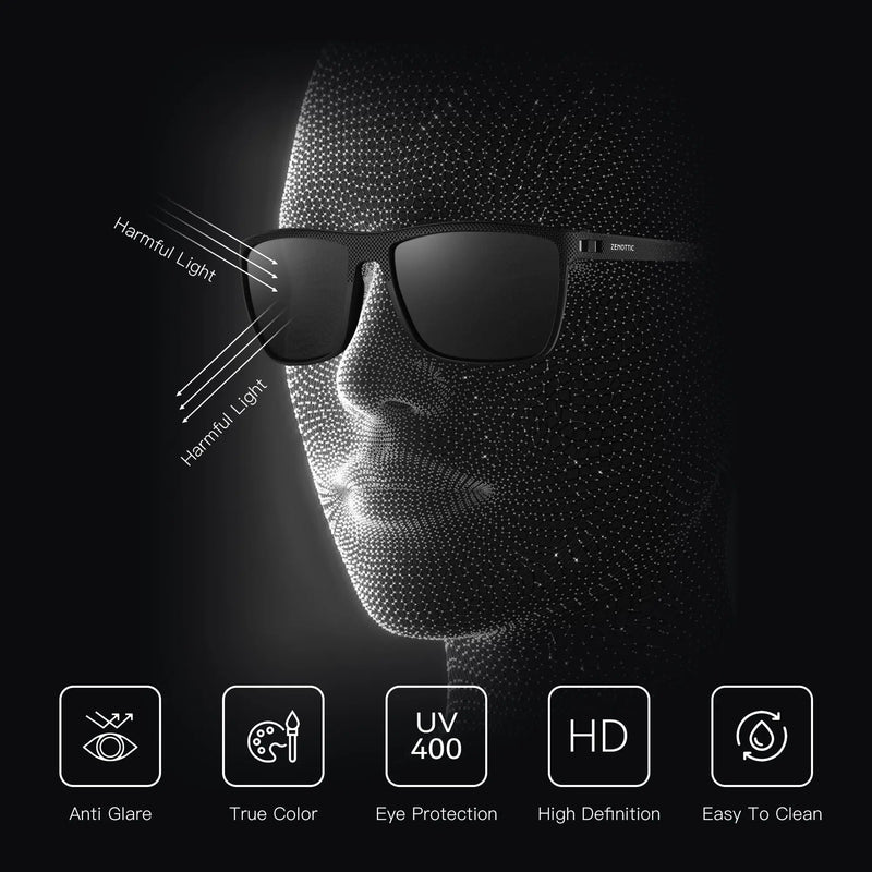 Retro Square Polarized Sunglasses