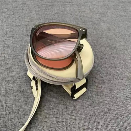 Foldable Sunglasses with Storage Bag Women